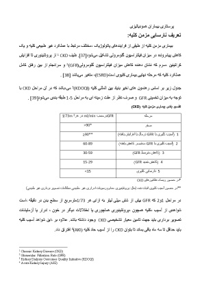 پیشینه و مبانی نظری پرستاری بیماران همودیالیزی