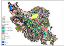 نقشه معادن مس ایران کامل رنگی 100 در 70 سانتیمتر