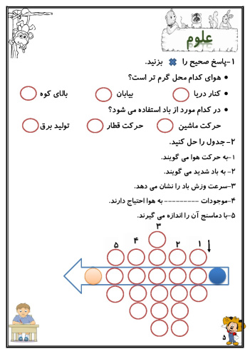 کاربرگ هفته ی سوم آبان ماه پایه دوم دبستان (ابتدائی): (ریاضی، فارسی، علوم وهدیه) (18 صفحه)