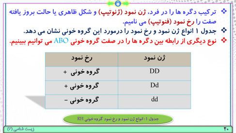 پاورپوینت فصل 3 زیست شناسی پایه دوازدهم تجربی: انتقال اطلاعات در نسل‌ها