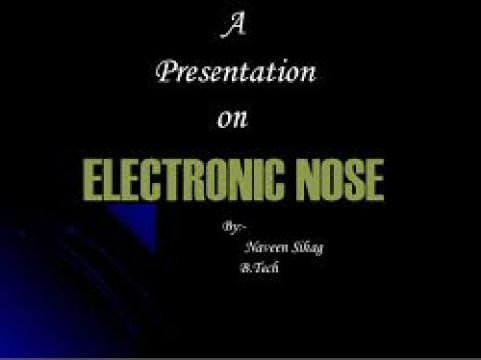 دانلود فایل ماشین بویایی Electronic Nose