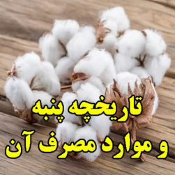 دانلود فایل پاورپوینت تاریخچه و موارد استفاده پنبه