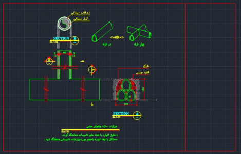 دانلود نقشه اتوکد دیتیل و جزییات کول گذاری و اجرای چاه جذبی،کاملا اجرایی برای استفاده پیمانکاران و س