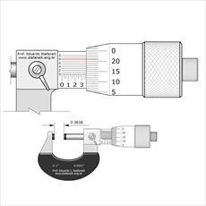 شبيه سازي و آموزش میکرومتر 1-0 اینچی با دقت 0.0001