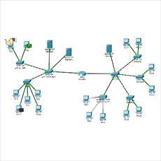 پایان نامه شبیه سازی شبکه دانشگاه با packet tracer