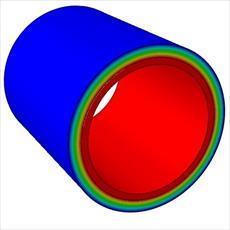 فیلم آموزشی آنالیز توزیع دما در یک لوله و عایق در آباکوس