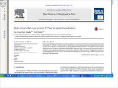 ترجمه فارسی Role of vacuolar-type proton ATPase in signal transduction