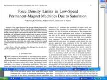 Force Density Limits in Low-Speed Permanent-Magnet Machines Due to Saturation