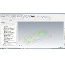 فایل ماشین کاری قطعه کار با نرم افزار مسترکم (Mastercam)  به همراه جی کدهای CNC