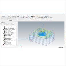 فایل ماشین کاری قطعه کار با نرم افزار مسترکم (Mastercam)  به همراه جی کدهای CNC