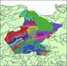 شیپ فایل زمین شناسی شهرستان دیواندره واقع در استان کردستان