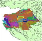 شیپ فایل زمین شناسی شهرستان مریوان واقع در استان کردستان