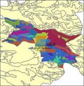 شیپ فایل زمین شناسی شهرستان صحنه واقع در استان کرمانشاه
