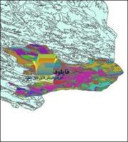 شیپ فایل زمین شناسی شهرستان لارستان واقع در استان فارس