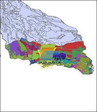 شیپ فایل زمین شناسی شهرستان جاسک واقع در استان هرمزگان