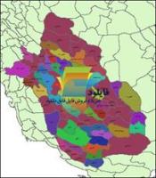 شیپ فایل بخش های استان فارس