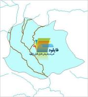 شیپ فایل آبراهه های شهرستان فلاورجان واقع در استان اصفهان