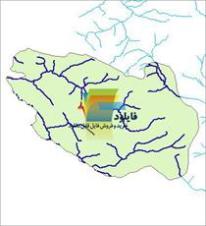 شیپ فایل آبراهه های شهرستان فریدونشهر واقع در استان اصفهان