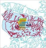 شیپ فایل آبراهه های شهرستان سبزوار واقع در استان خراسان رضوی
