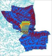 شیپ فایل آبراهه های شهرستان سراوان واقع در استان سیستان و بلوچستان