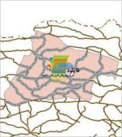 شیپ فایل راه های ارتباطی شهرستان مانه و سملقان واقع در استان خراسان شمالی