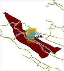 شیپ فایل راه های ارتباطی شهرستان مهر واقع در استان فارس