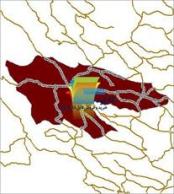 شیپ فایل راه های ارتباطی شهرستان شیراز واقع در استان فارس
