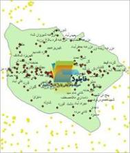 شیپ فایل نقطه ای روستاهای شهرستان نقده واقع در استان آذربایجان غربی