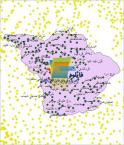 شیپ فایل نقطه ای روستاهای شهرستان شاهین دژ واقع در استان آذربایجان غربی