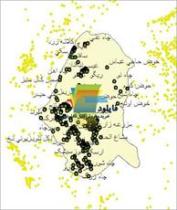 شیپ فایل نقطه ای روستاهای شهرستان بشرویه واقع در استان خراسان جنوبی