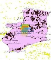 شیپ فایل نقطه ای روستاهای شهرستان جهرم واقع در استان خراسان شمالی