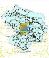 شیپ فایل نقطه ای روستاهای شهرستان شیروان واقع در استان خراسان شمالی