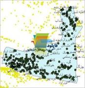 شیپ فایل نقطه ای روستاهای شهرستان خوشاب واقع در استان خراسان رضوی