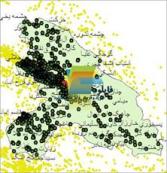 شیپ فایل نقطه ای روستاهای شهرستان مشهد واقع در استان خراسان رضوی