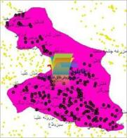 شیپ فایل نقطه ای روستاهای شهرستان روانسر واقع در استان کرمانشاه