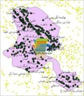 شیپ فایل نقطه ای روستاهای شهرستان بهمئی واقع در استان کهگیلویه و بویراحمد