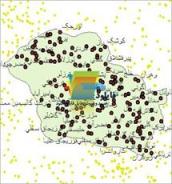 شیپ فایل نقطه ای روستاهای شهرستان ماه نشان واقع در استان زنجان