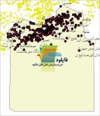 شیپ فایل نقطه ای روستاهای شهرستان سمنان واقع در استان سمنان