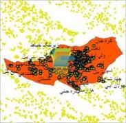 شیپ فایل نقطه ای روستاهای شهرستان سلسله واقع در استان لرستان