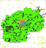 شیپ فایل نقطه ای روستاهای شهرستان کمیجان واقع در استان مرکزی