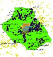 شیپ فایل نقطه ای روستاهای شهرستان محلات واقع در استان مرکزی