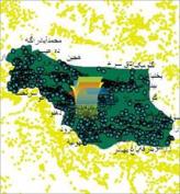 شیپ فایل نقطه ای روستاهای شهرستان بردسیر واقع در استان کرمان