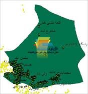 شیپ فایل نقطه ای روستاهای شهرستان فهرج واقع در استان کرمان