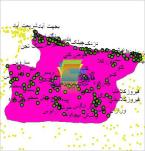 شیپ فایل نقطه ای روستاهای شهرستان نوشهر واقع در استان مازندران