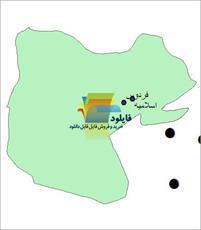 شیپ فایل نقطه ای شهرهای شهرستان فردوس واقع در استان خراسان جنوبی