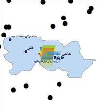 شیپ فایل نقطه ای شهرهای شهرستان قائنات واقع در استان خراسان جنوبی