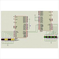 پروژه شبیه سازی با پروتئوس ریسه چشمک زن LED با 8051