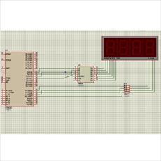 پروژه شبیه سازی با پروتئوس سونسگمنت چهارتایی با 8051