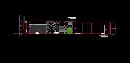 فایل اتوکد نما ساختمان ویلایی یک طبقه قابل ویرایش