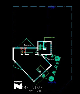 فایل اتوکد پلان معماری طبقه چهاردهم آپارتمان مسکونی مدرن 16 طبقه با مبلمان کامل قابل ویرایش